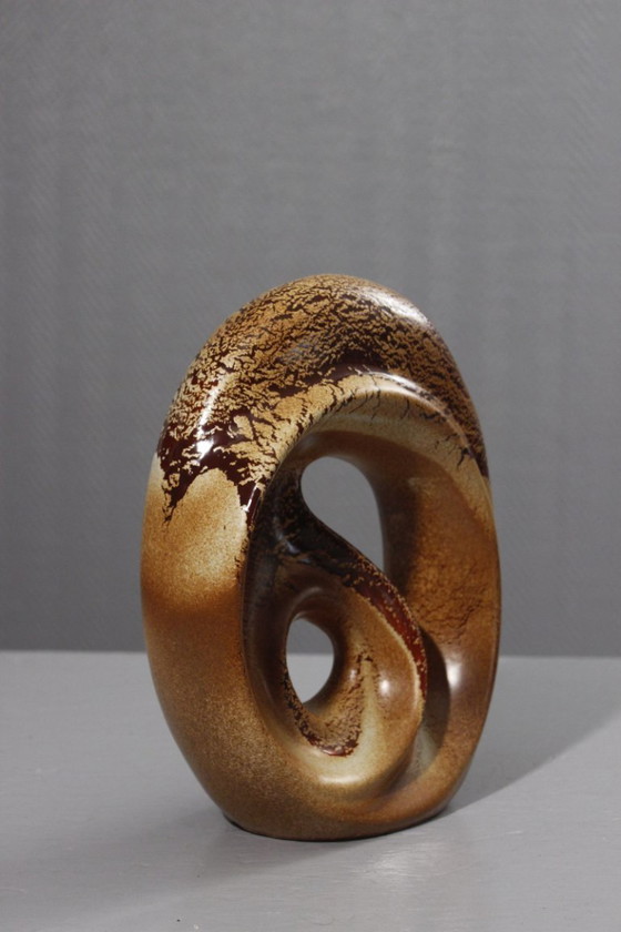 Image 1 of Roberto Rigon für Bertoncello Ceramiche – Freiformvase Italien 1970er Jahre