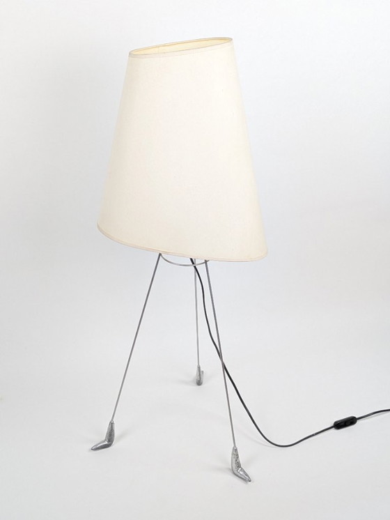 Image 1 of Louis Drimmer tripod wire lamp, France 1980