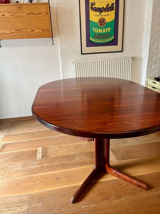Gudme Møbelfabrik Model 36 – Tavolo da pranzo rotondo in palissandro – Danimarca, Anni '70 – Tavoli da pranzo (photo 4 of 14)