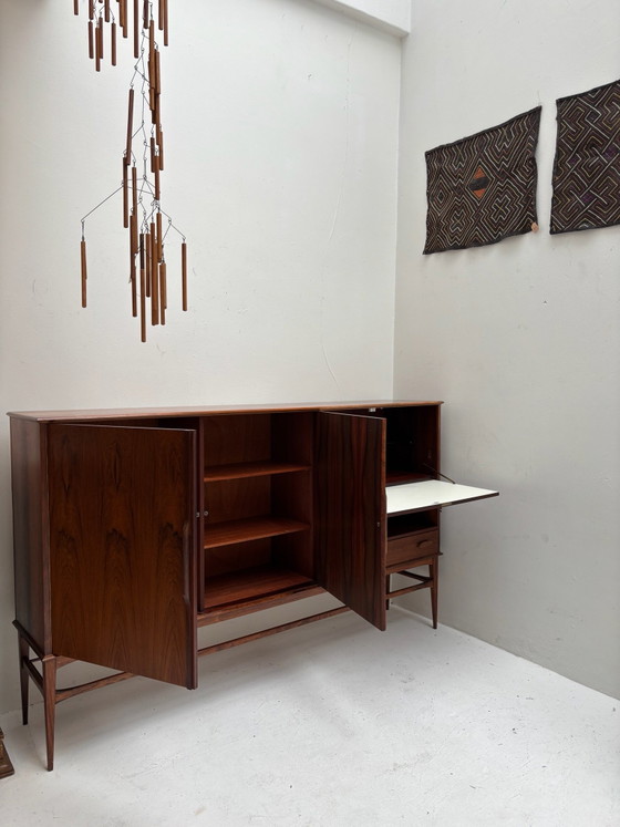 Credenza vintage in palissandro, design danese, Credenze, Tessile, Legno, Marrone (foto 10 di 14)