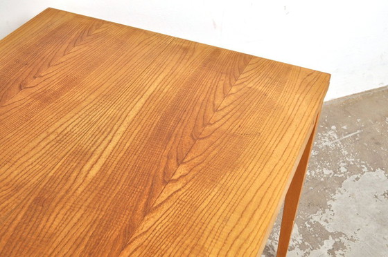 Image 1 of Table de salle à manger extensible vintage en bois de frêne, années 1960