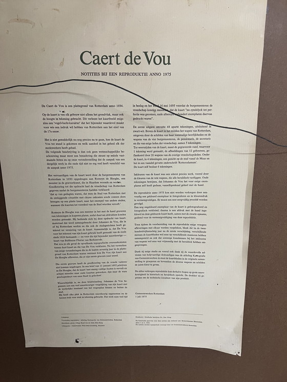 Image 1 of Caert De Vou Mappa di Rotterdam nel 1964