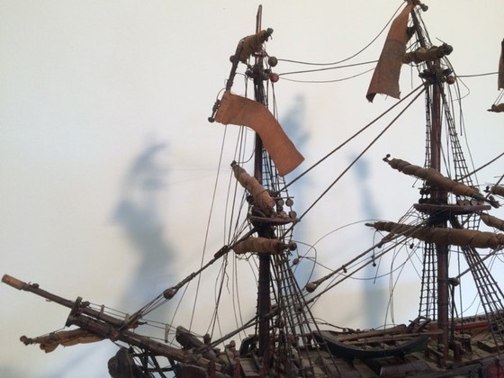 Image 1 of Maquette de bateau anglaise ancienne : « H.M.S. Mermaid », XIXe siècle