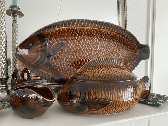 Image 1 of  Service à poisson vintage français