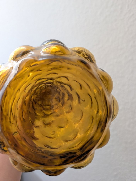 Empoli Hobnail Bubble Genie Bottle amber – Vazen, Glas (photo 5 of 5)