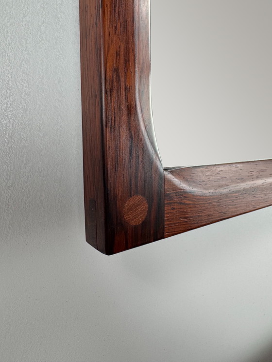 Image 1 of Aksel Kjersgaard Model 394 dressoir + Model 168 spiegel – zeldzame bijpassende set in prachtig palissanderhout