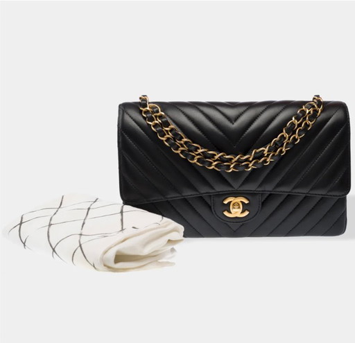 Borsa CHANEL Timeless/Classique en Cuir Noir - 103310