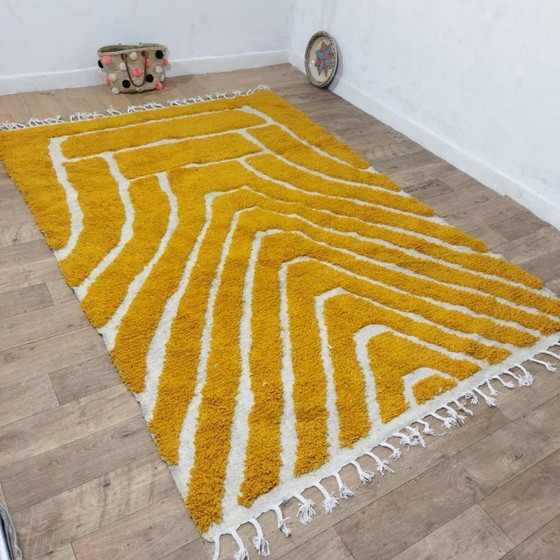 Image 1 of Authentic Moroccan Berber Wool Rug 293 x 200 cm / Authentiek Marokkaans Berbertapijt 293 x 200 cm