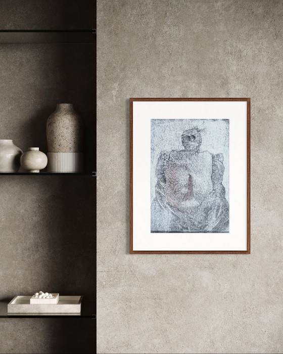 Image 1 of Robert Detheux "Erzwungene Stille" wunderschönes Gemälde von 1976