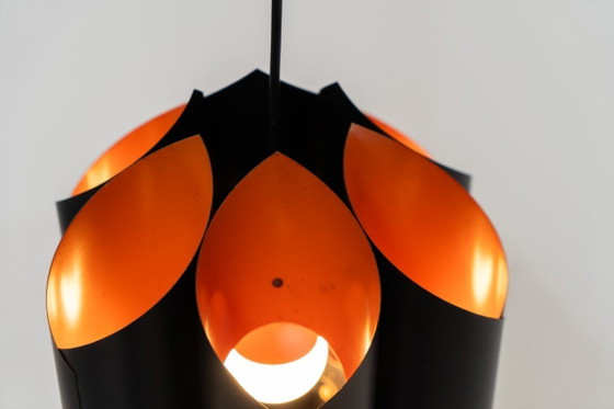 Image 1 of Sculptural pendant light by Bent Karlby for Lyfa (Denmark, 1960s).