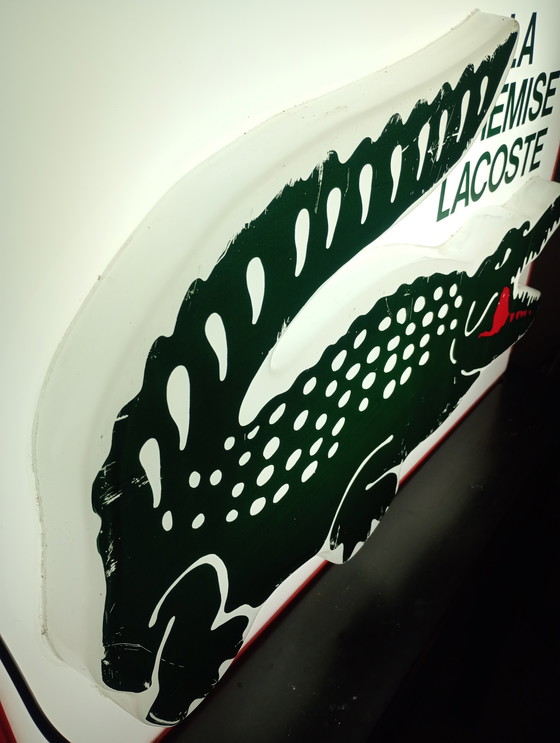 Image 1 of Neon sign Lacoste Paris vintage