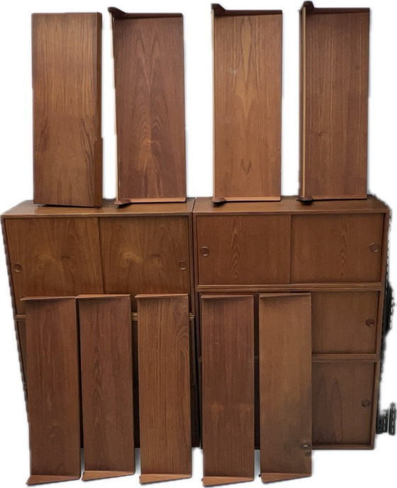 Image 1 of Mobile a parete vintage in teak di Kai Kristiansen per FM Mobler, anni '60