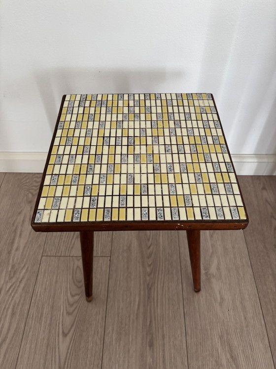 Porte-plantes Mosaïque Vintage Années 50/60 Design Mid-Century – Wood (photo 3 of 5)