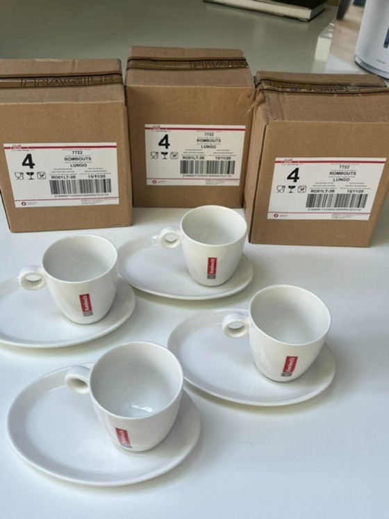 16 Rombouts Lungo Coffee Cups with Saucers – New in Original Packaging – Crockery, Porcelain (photo 5 of 5)
