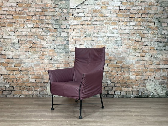 Montis Charly Purple – Dining chairs, Leather, Metal (photo 3 of 16)