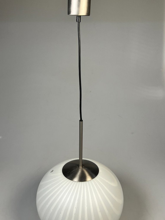 Image 1 of Suspension vintage, motif tourbillon/zèbre, Peill & Putzler, Allemagne, années 1980