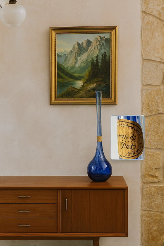 Image 1 of Mundgeblasene französische Vase – Verrerie de St. Just (1950-