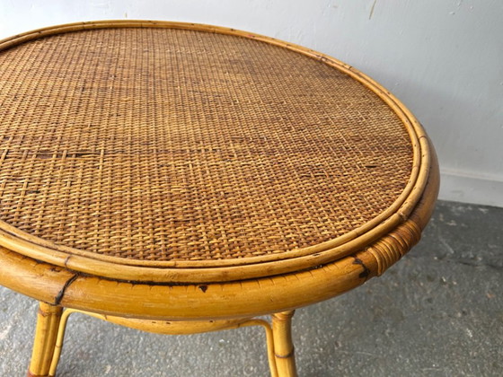 Tavolino da caffè / occasionale italiano vintage in bambù e rattan, c. anni '60/'70 – Tavolini da caffè (photo 5 of 5)
