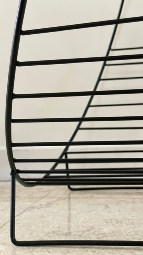 Vintage Magazine Rack Log Holder – Metal (photo 32 of 44)