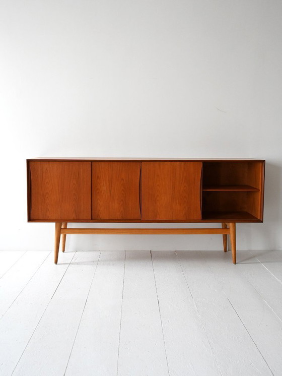 Image 1 of Vintage Scandinavian Teak Sideboard with Drawers