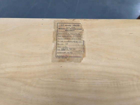 Image 1 of Mid Century Extendable Dining Table UP Zavody 1950s Walnut Veneer