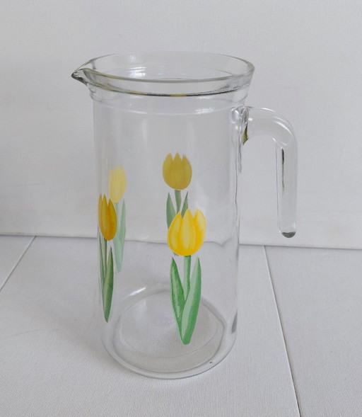 Coffret Renault X Luminarc – Carafe, 5 verres, années 1970/1980 – glazen karaffen, Glass (photo 2 of 10)