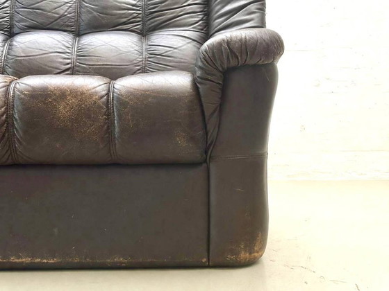 Vintage Leather Sofa Modular Style, 1970s – 3-5 seaters (photo 7 of 13)