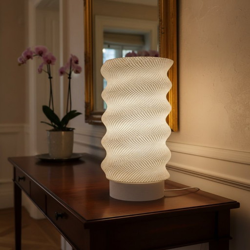 Lumina Twist – Sculptural Design Lamp (Wireless or Wired)
