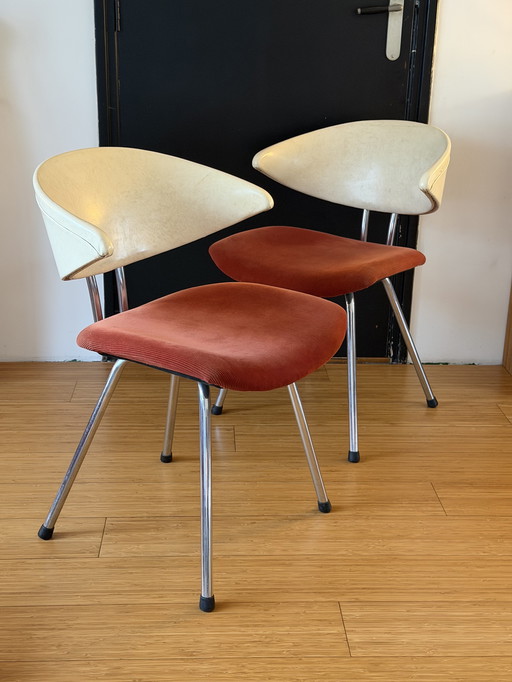 2x Chaise Vintage De Wit 7211 « Mickey »