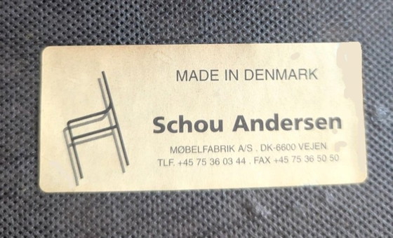 6 sedie da pranzo in teak di Kai Kristiansen per Schou Andersen Denmark – Textile, Wood (photo 3 of 10)