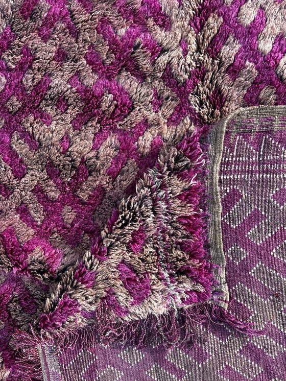 Image 1 of Large Vintage Moroccan Talsint Rug 200x410 cm – Handmade Berber Wool Rug 