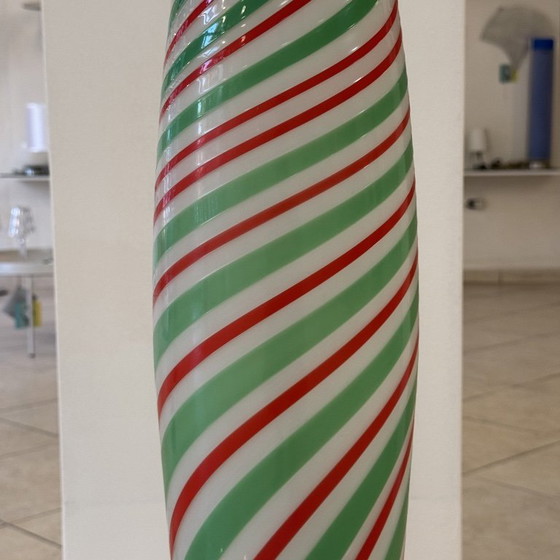 Monumentale vaas, vintage Murano, jaren 1980, veelkleurig, Italiaans design, Venetië, 59 cm – Vazen (photo 3 of 7)
