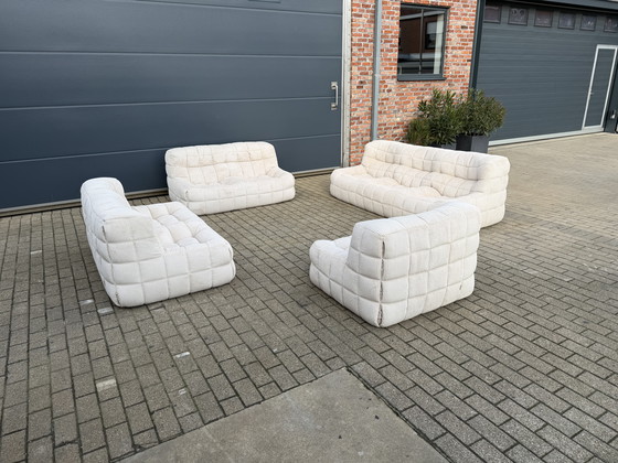 Image 1 of Ligne Roset Kashima 3 posti, 2x2 posti, 1 posto in velluto a coste beige 10/10