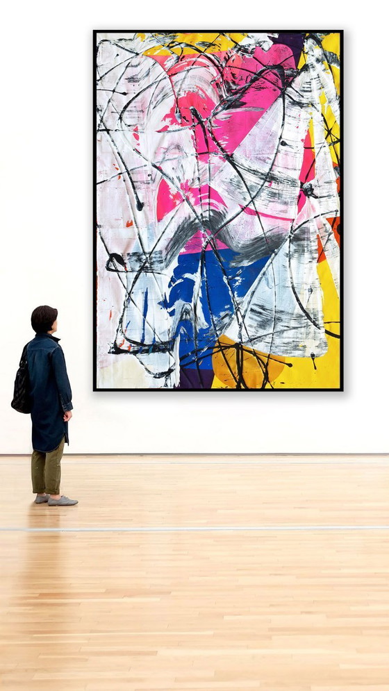 Image 1 of Jürgen Angeler - Pink Heart - 200 x 140 cm