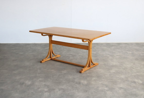 Image 1 of vintage 1960s dining table in the style of Thonet