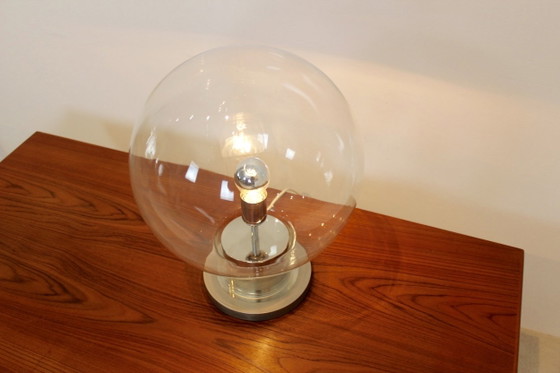 Raak Amsterdam XL Globe Lampe de table Chrome et Verre, Dutch Design Style (photo 4 sur 7)