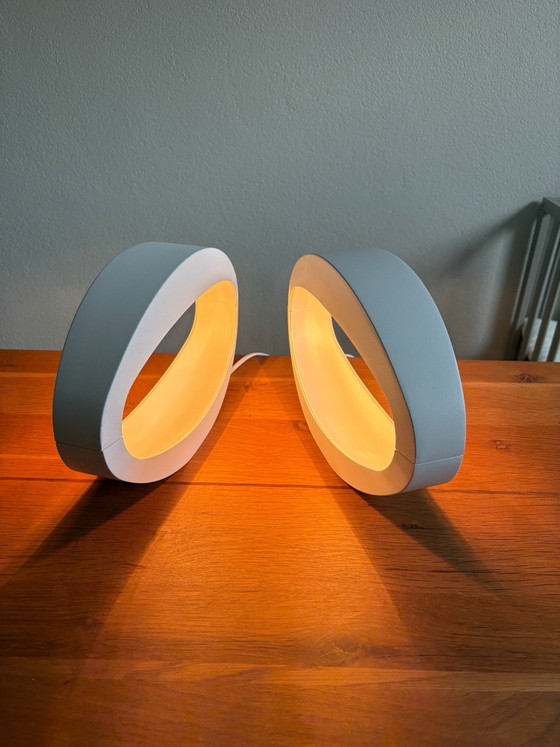 2x Lampade da tavolo di design Massive bianche – Metallo (photo 2 of 8)