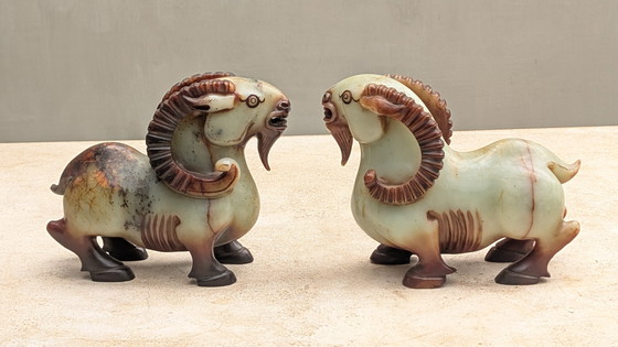 Image 1 of Set unico di capre cinesi di giada