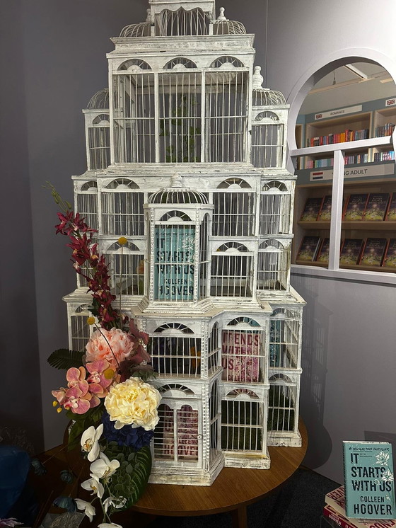 Image 1 of Eyecatcher one of kind Vintage wooden birdcage xl