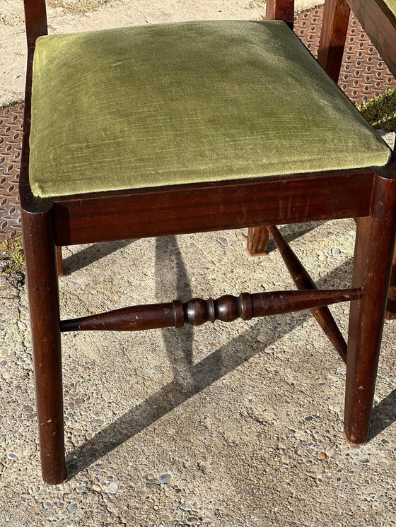 Image 1 of Set van 6 Art Deco Stoelen Toegeschreven aan Gaston Poisson 1940