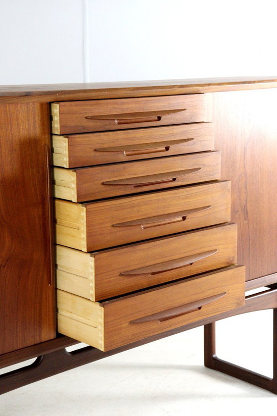 Image 1 of  Vamo Sønderborg highboard attr. Arne Vodder | 194 cm vintage Deens design