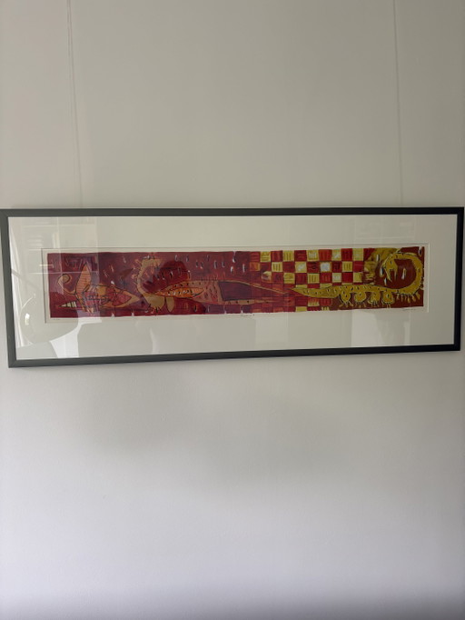 Gesigneerde zeefdruk Quraish, 2001, handgenummerd – lithos zeefdrukken, Other
