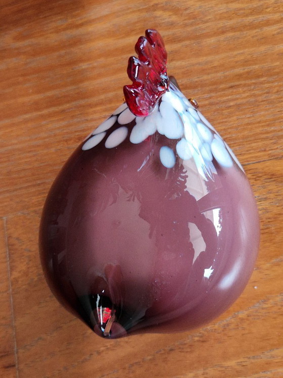 Image 1 of Gallina in vetro artistico