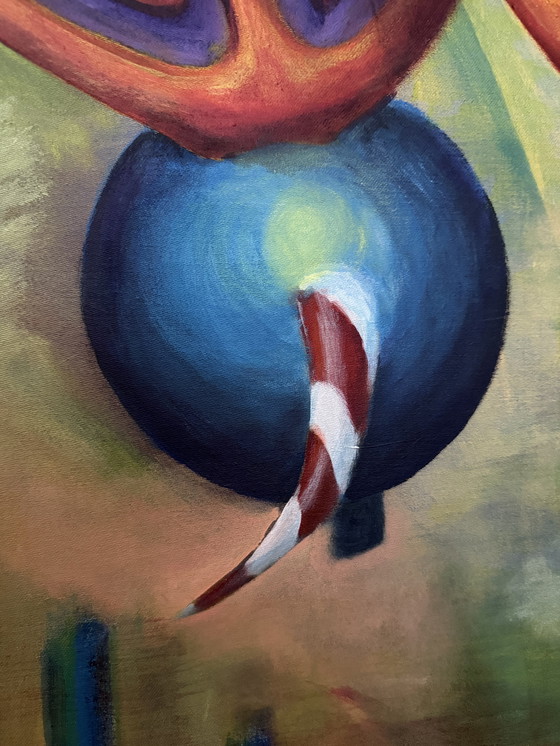 Image 1 of Schilderij Hans Kooijman Titel “Oogst Der Perikelen” Afmeting 180 x 140