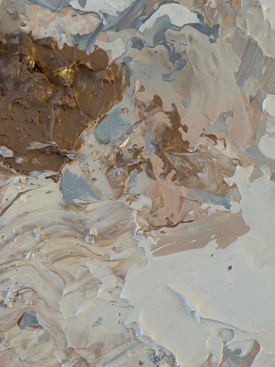 Image 1 of Birch II – Textured abstract painting | Contemporary abstract art | 60x60 cm