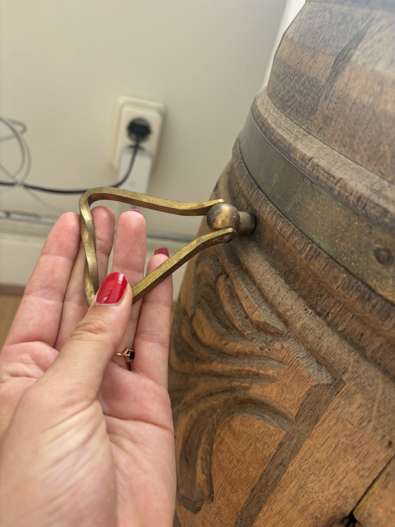 Image 1 of Antique Wooden Barrel Bar
