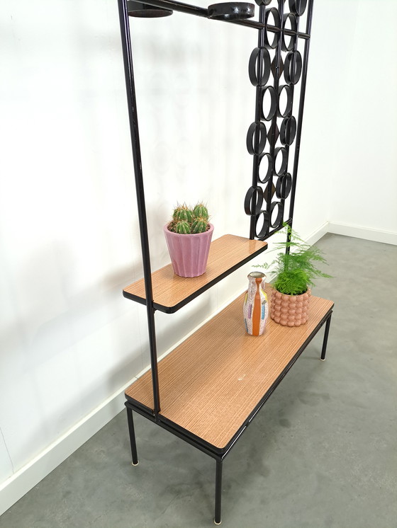 Image 1 of DDR Plant Table With Formica And Steel, Plant Rack