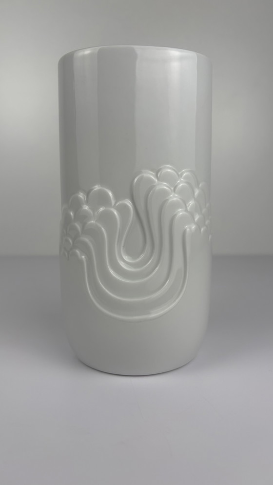 Image 1 of Thomas Germany Vintage Porcelain "Blütenfest" Vase White