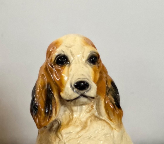 Image 1 of Cocker Spaniel en céramique vintage