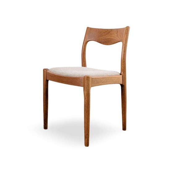 Set of 6 Original Midcentury Teak Danish Design MCM Chairs – Side chairs, Wood (photo 5 of 10)